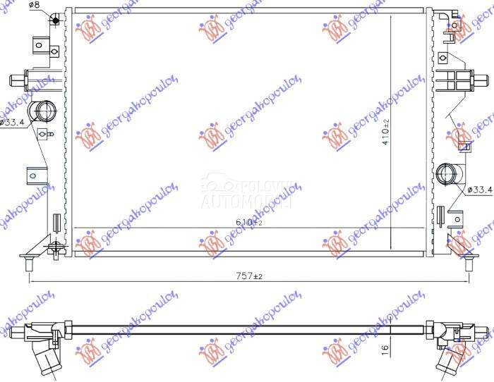 HLADNJAK MOTORA 1.6 BENZIN/...