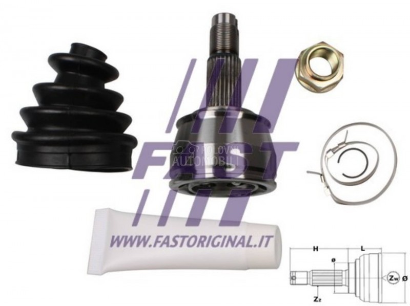 Homokinetički zglob 1.4 70kw