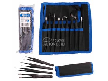 Set preciznih metalnih pinceta 9 kom