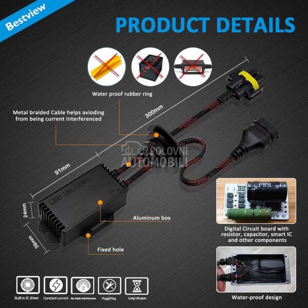 LED PONISTIVACI GRESKE H8/H9/H11