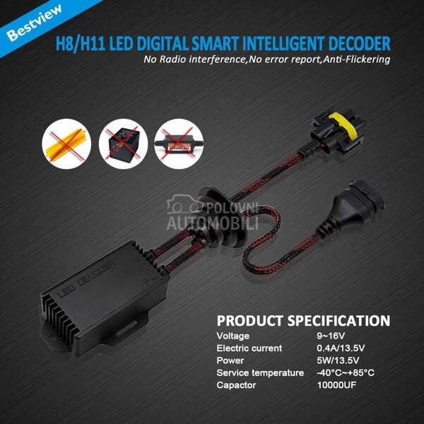 LED PONISTIVACI GRESKE H8/H9/H11