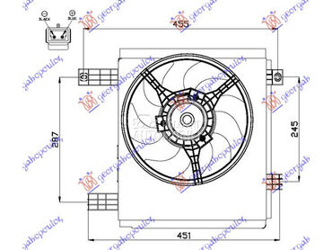 Ventilator za Smart ForTwo od 1998. do 2007. god.