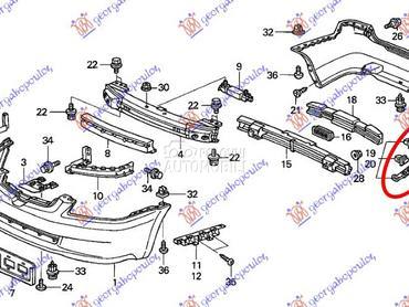 NOSAC ZADNJEG BRANIKA za Honda Accord od 2003. do 2008. god.