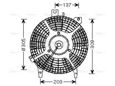 Ventilator za Toyota Corolla od 1997. do 1999. god.