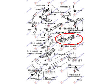 Šuspleh za Toyota Corolla od 1988. do 1991. god.