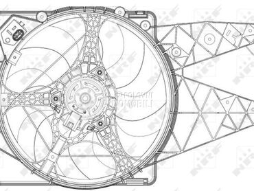 Ventilator za Fiat Punto od 2009. do 2012. god.