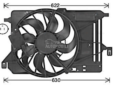 Ventilator za Ford Focus od 2010. do 2014. god.