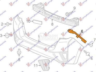NOSAC ZADNJEG BRANIKA za Honda Jazz od 2015. do 2018. god.