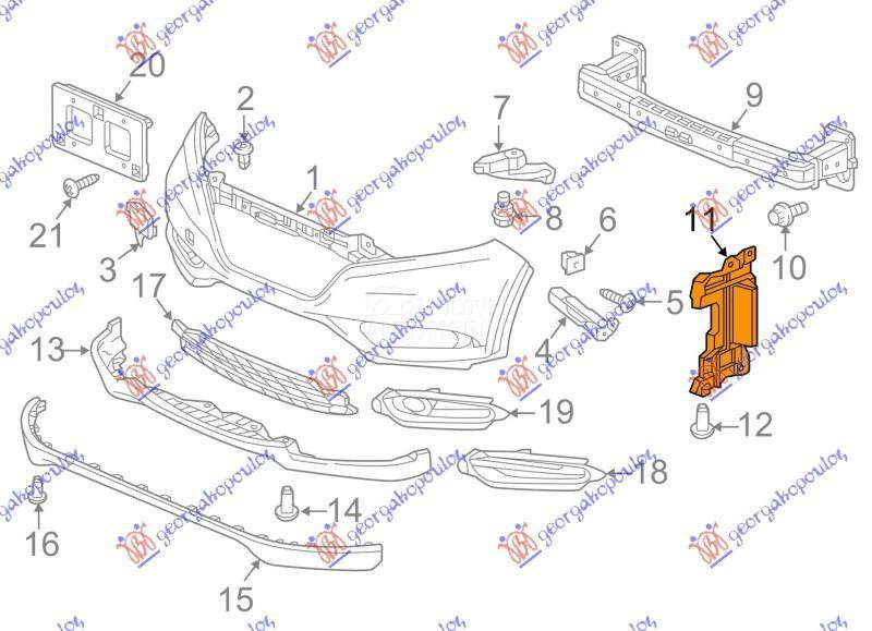NOSAC PREDNJEG BRANIKA