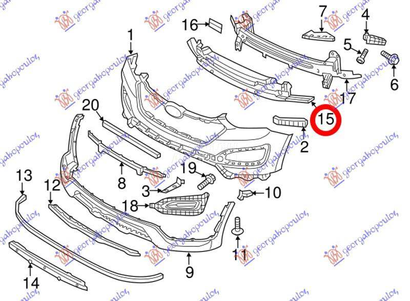 Spojler prednjeg branika