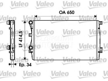 Hladnjak za Volkswagen Jetta
