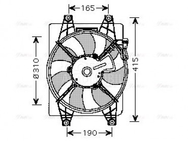 Ventilator za Hyundai Accent od 1999. do 2002. god.