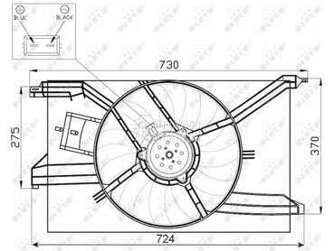 Ventilator za Opel Vectra C od 2002. do 2005. god.