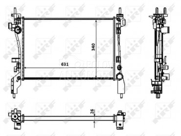 Hladnjak za Citroen Nemo