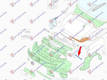 NOSAC PREDNJEG BRANIKA za Fiat Doblo