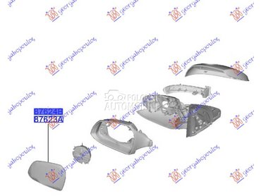 Staklo retrovizora za Hyundai i10 od 2019. do 2023. god.