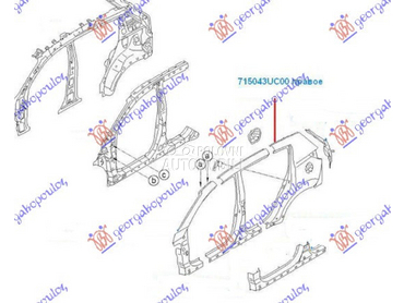 Krilo za Kia Sportage od 2010. do 2014. god.