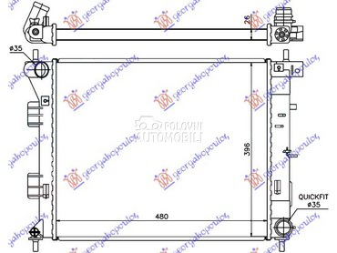 Hladnjak za Kia pro_cee`d od 2013. do 2015. god.