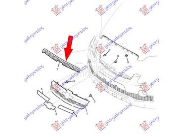 Maska za Chevrolet Captiva od 2007. do 2012. god.