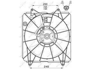 Ventilator za Honda Civic od 2006. do 2011. god.