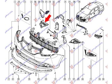 Šuspleh za Dacia Logan od 2012. do 2016. god.