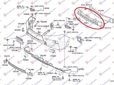 Spojler zadnjeg branika za Lexus RX od 2012. do 2015. god.