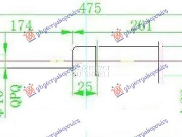 Amortizer haube i gepeka za Daewoo Lanos od 1997. do 2008. god.