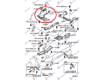 Šuspleh za Toyota Corolla od 1988. do 1991. god.