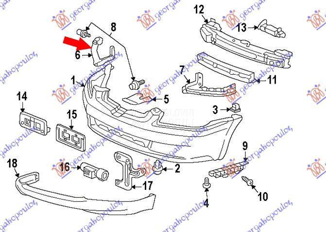 NOSAC PREDNJEG BRANIKA