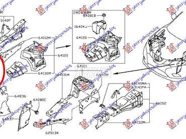 DRZAC HLADNJAKA za Nissan X-Trail od 2014. do 2017. god.
