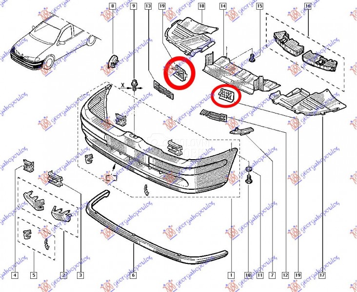 NOSAC PREDNJEG BRANIKA