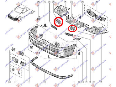 NOSAC PREDNJEG BRANIKA za Renault Megane od 1999. do 2002. god.