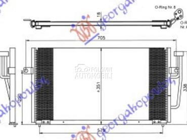 Hladnjak Klime za Mitsubishi Carisma od 1996. do 2005. god.