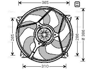 Ventilator za Citroen Xsara Picasso od 1999. do 2007. god.