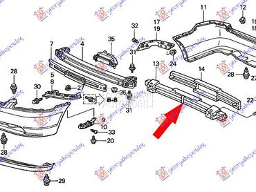 Sina branika za Honda Civic od 2001. do 2004. god.