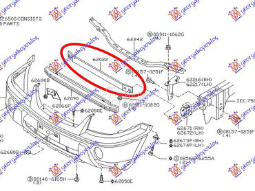 Sina branika za Nissan X-Trail od 2001. do 2014. god.