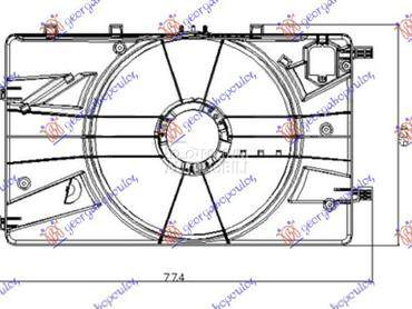 Ventilator za Opel Astra J od 2010. do 2013. god.