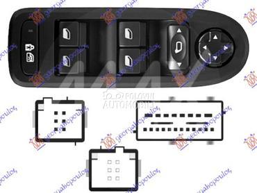 Prekidac prozora za Peugeot 508 od 2011. do 2015. god.