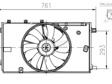 Ventilator za Toyota C-HR od 2019. do 2023. god.