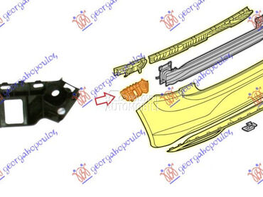 NOSAC ZADNJEG BRANIKA za Volkswagen Polo od 2017. do 2021. god.