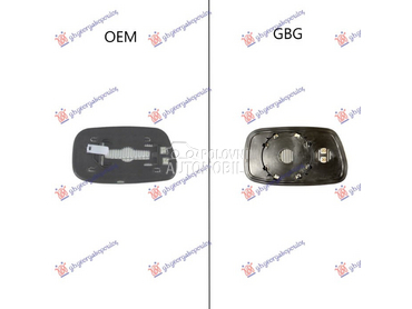 Staklo retrovizora za Toyota Avensis od 1997. do 2003. god.