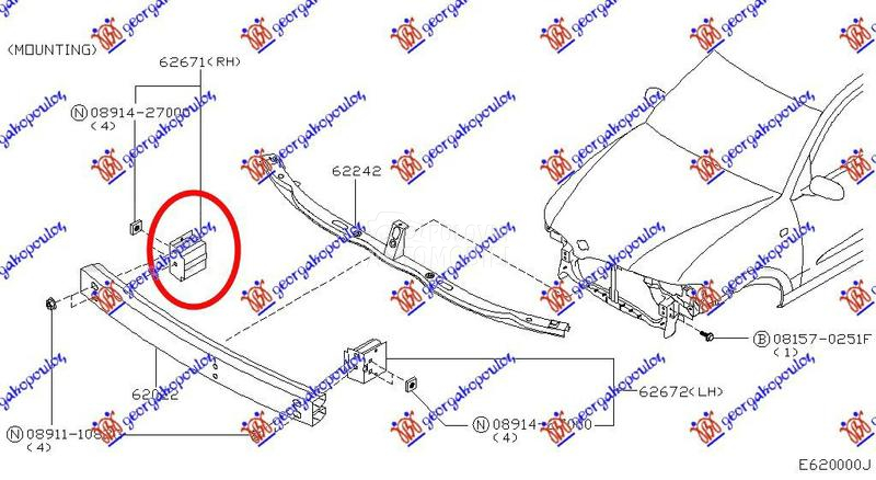 NOSAC PREDNJEG BRANIKA