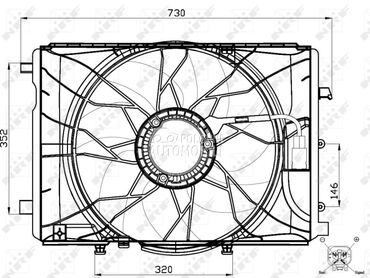 Ventilator za Mercedes Benz E Klasa od 2009. do 2013. god.