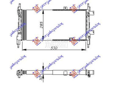 Hladnjak za Opel Kadett od 1985. do 1988. god.
