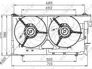 Ventilator za Citroen ZX od 1994. do 1997. god.
