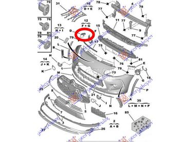 NOSAC PREDNJEG BRANIKA za DR DS3