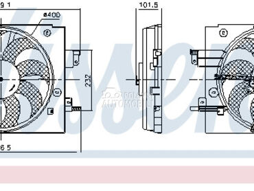 Ventilator za Dacia Duster od 2010. do 2017. god.
