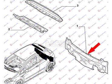 Vezni lim za Fiat Punto od 2009. do 2012. god.