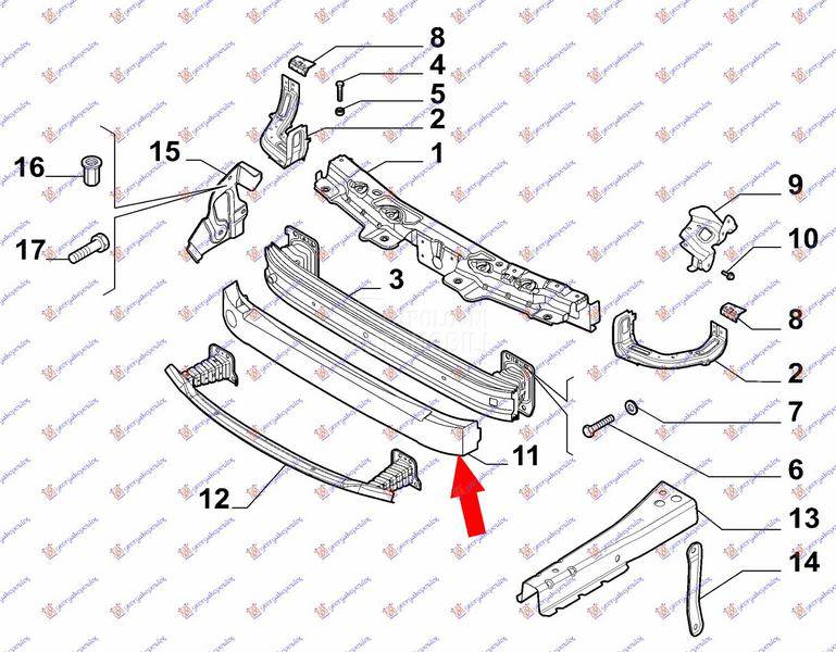 Spojler prednjeg branika