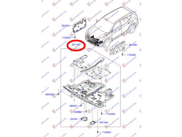 Šuspleh za Hyundai Santa Fe od 2012. do 2016. god.
